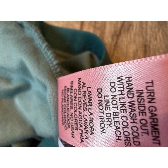 Juicy Couture Velour Sleep Shorts Womens Medium Teal Excellent Rhinestone Y2K - Picture 10 of 11